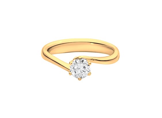 Anello Recarlo Donna Anniversary Six Line in Oro giallo Diamante 0.14 Ct R01SO028/G014-13 - R01SO028/G014-13